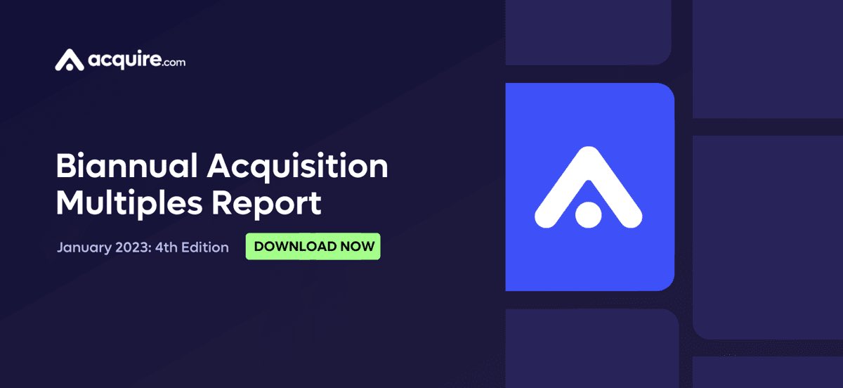 For the love of startups team @acquiredotcom’s 2024 SaaS startup acquisition multiples report is out! What will you learn in this report? - valuations and deal structures - average acquisition times - buyer interest by margin - macro trends in the market - how to maximize buyer