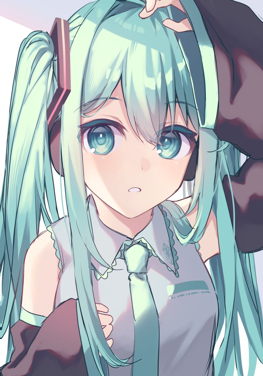 初音ミク「覗き見ミクちゃん #初音ミク」|黒光りとまとのイラスト