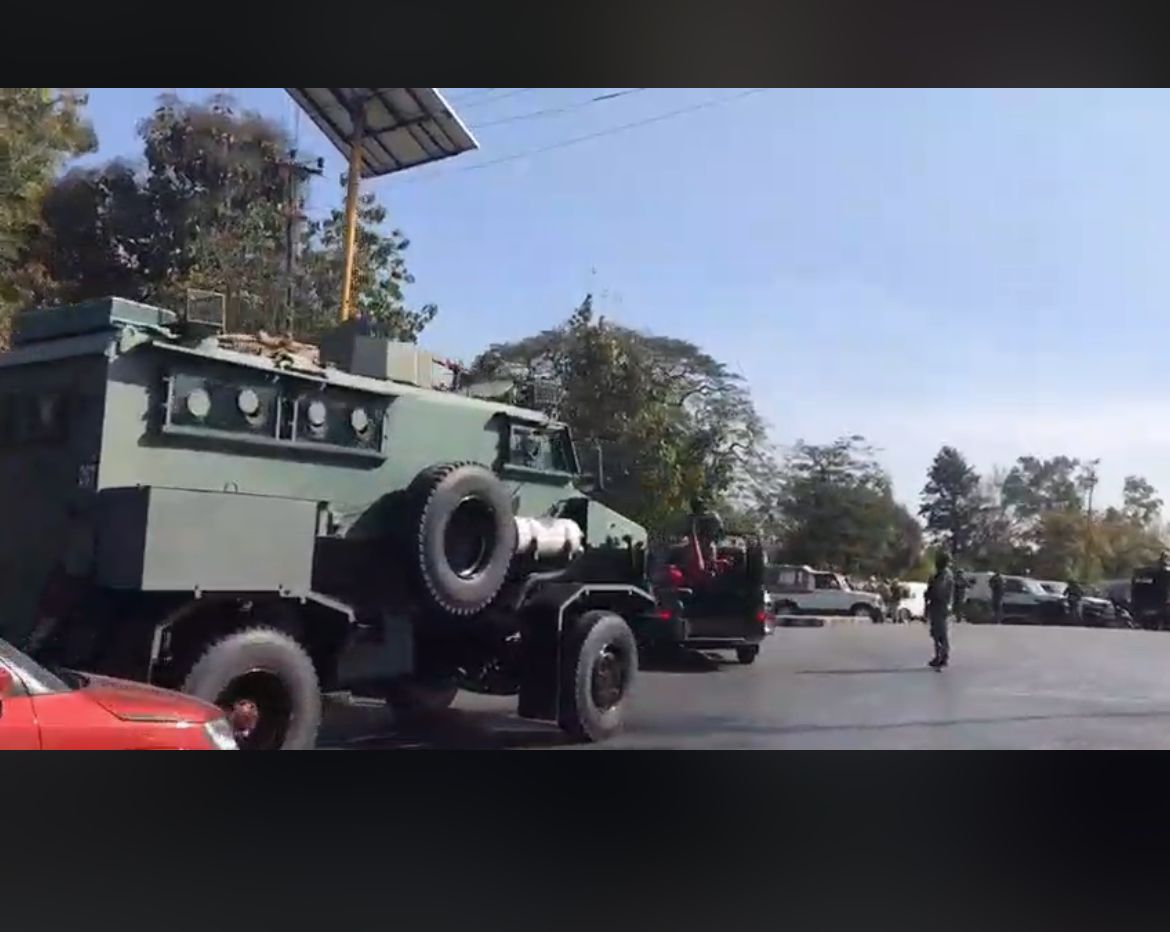It is concerning to see the deployment of CF with heavy weaponry for tomorrow's evnt at Kangla—a gathering aimed at discussing the way 4ward with the people's reps.

Is the deploymnt of such weapons necsry? In the case of harm to civilians tomrw, who will be held accountable?