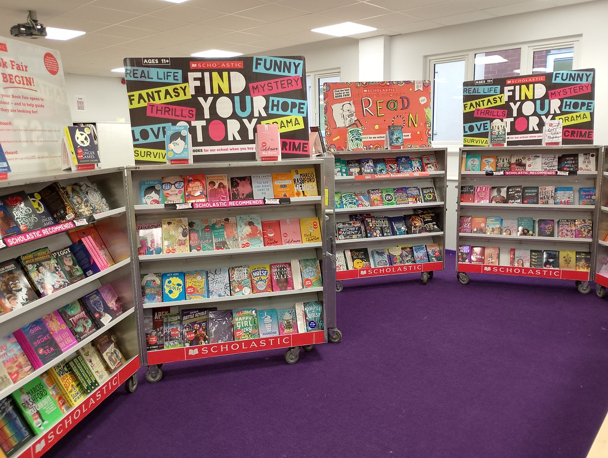 Two days left to grab a bargain from our fantastic Book Fair in the school library. New & popular title for all ages in school...don't miss out! @Caldew_School