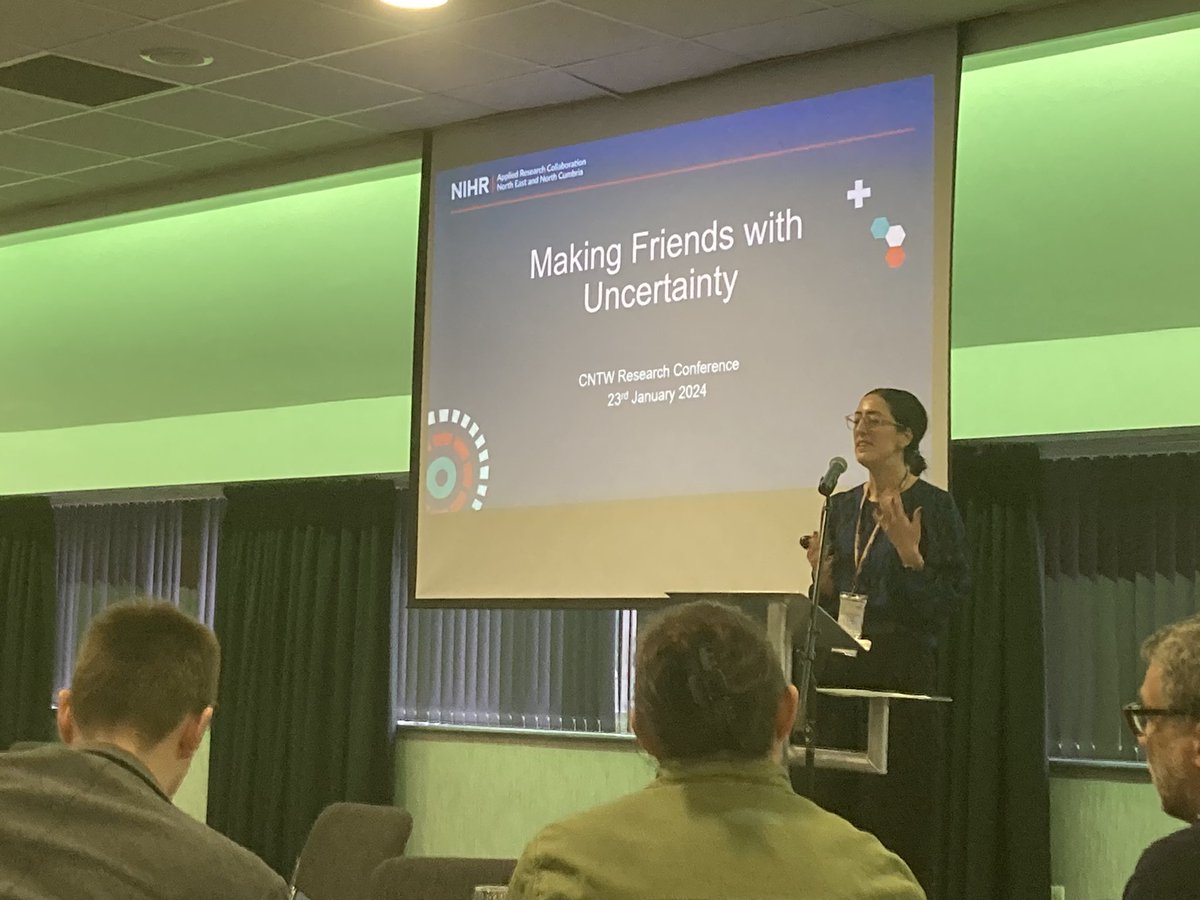 Making friends with uncertainty. Do we perceive it as unsafe or safe but unknown? How do we understand it more and its impact on our lives. Layla Mofrad discusses her work. @ResearchCNTW @CNTWNHS #cntwres2024