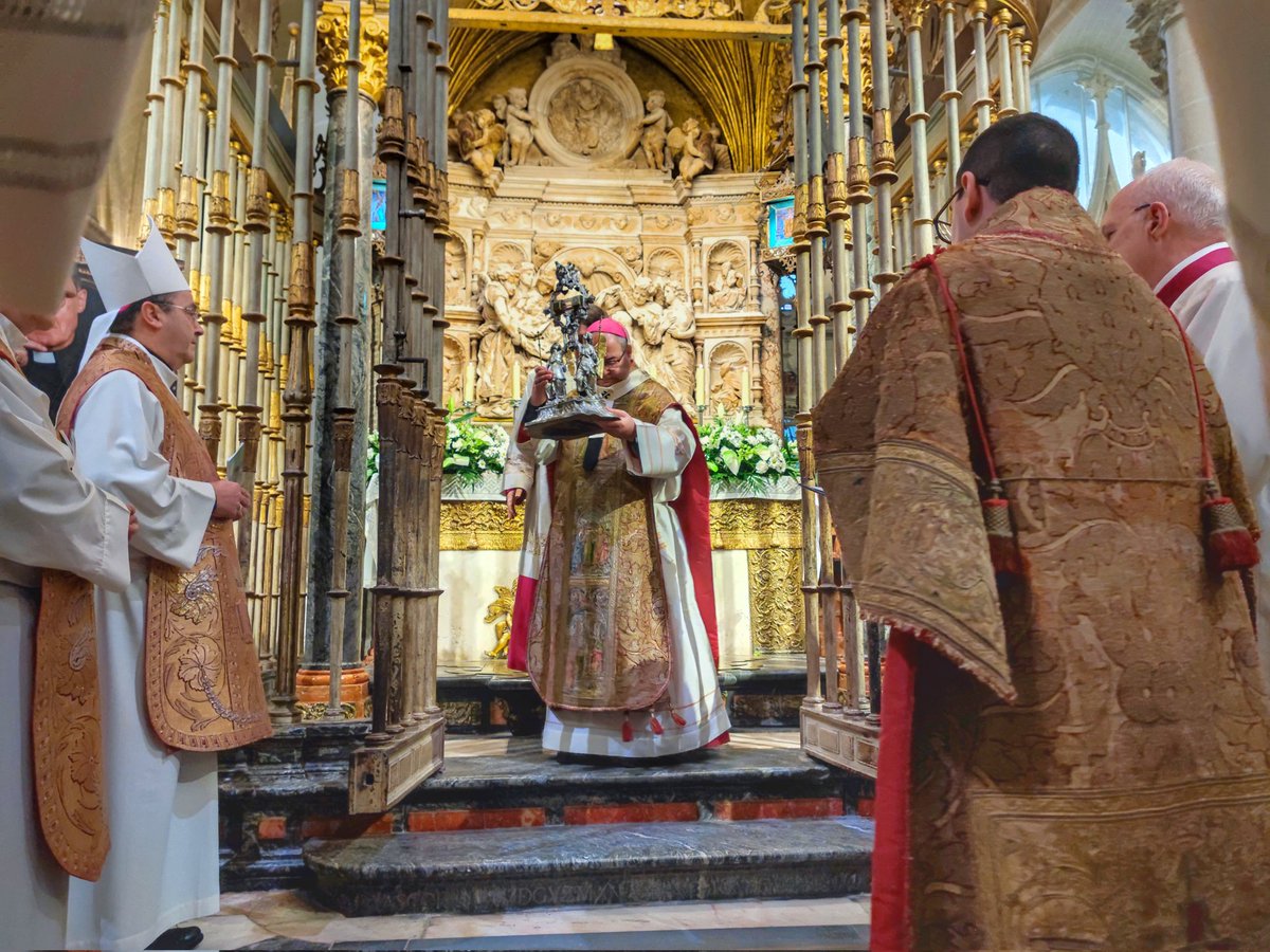 Obispofcerro's tweet photo. Santa Misa en Rito Hispano-Mozárabe, en la Solemnidad de San Ildefonso, padre de la Iglesia y patrón de la Archidiocesis de Toledo. @SICP_de_Toledo  @architoledo @seminariotoledo https://t.co/QUu4TlcmKr