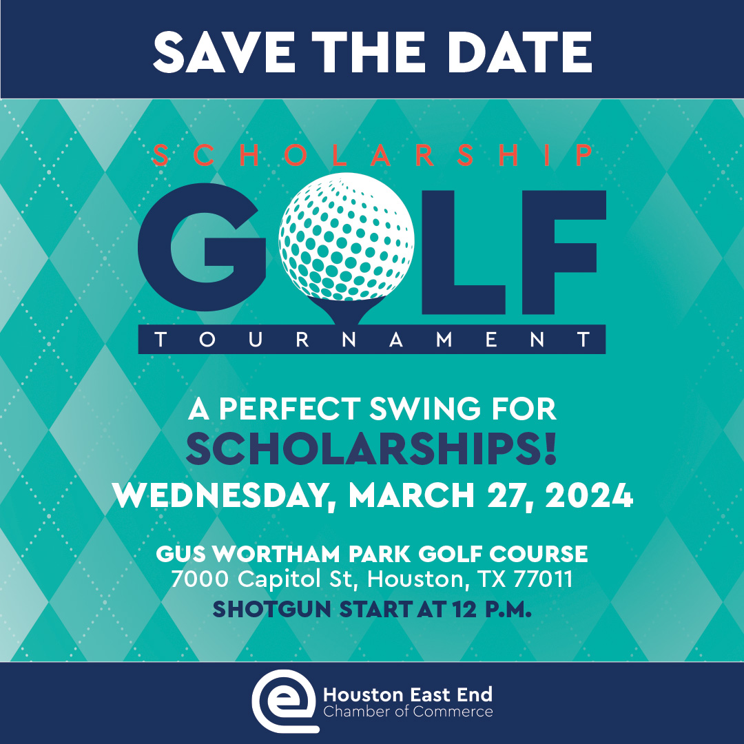 We invite you to participate in our Annual Scholarship Golf Tournament on Wednesday, March 27, 2024, at Gus Wortham Golf Course, with a shotgun start at 12pm. Gather your four-person team and join the fun!

To register or for more information visit: ow.ly/zyFs50QtA08