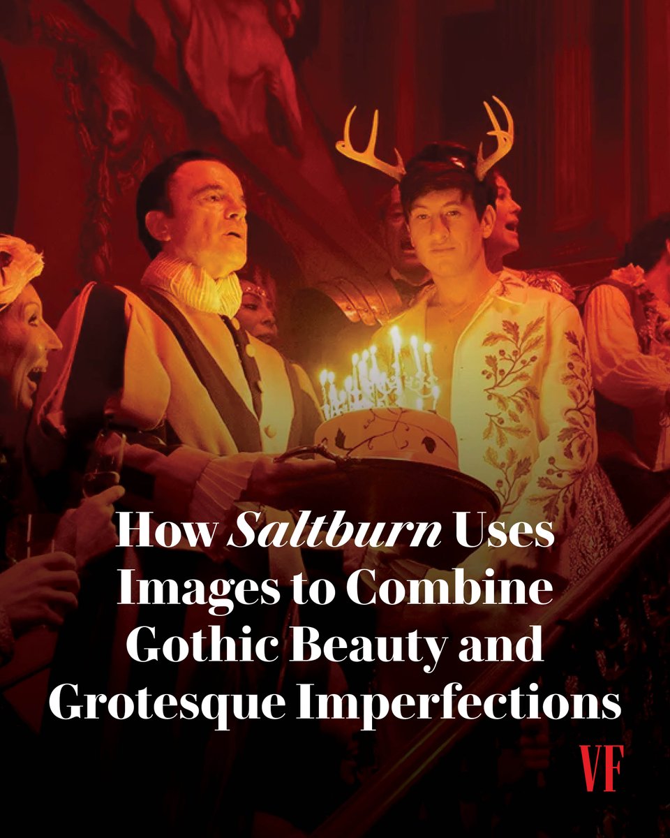 #Saltburn writer-director Emerald Fennell and cinematographer Linus Sandgren reveal they took inspiration from vampire movies and classic paintings, but made it all “a little bit dirtier.” Read more: vntyfr.com/EdqcsbF