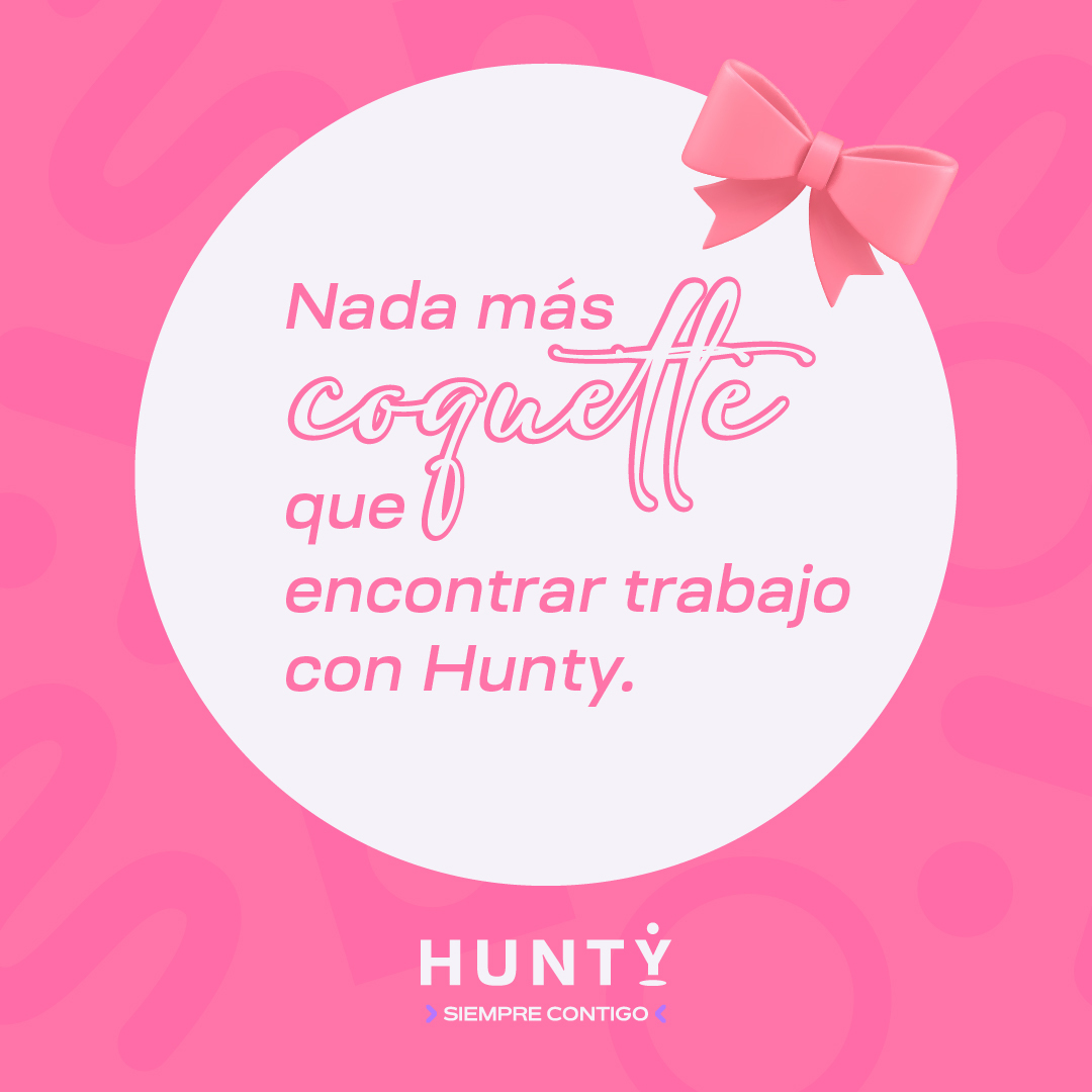 Es de #coquettes encontrar trabajo con Hunty 🎀

¿Quieres que tu búsqueda laboral sea coquette? Comenta un 🎀

#Coquette #Hunty #BusquedaLaboral #SiempreContigo #CoquetteCore