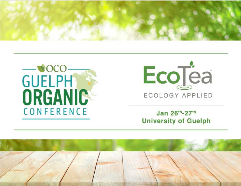 EcoTea has been supporting Ontario #organic #agriculture for 10+ years! This year’s theme of 'Bring Organic Home' is fitting as #EcoTea is #madeinCanada! Come experience top-notch workshops & visit Rachelle at the FREE tradeshow this weekend! @GuelphOrganic @SureSourceAg #GOC2024