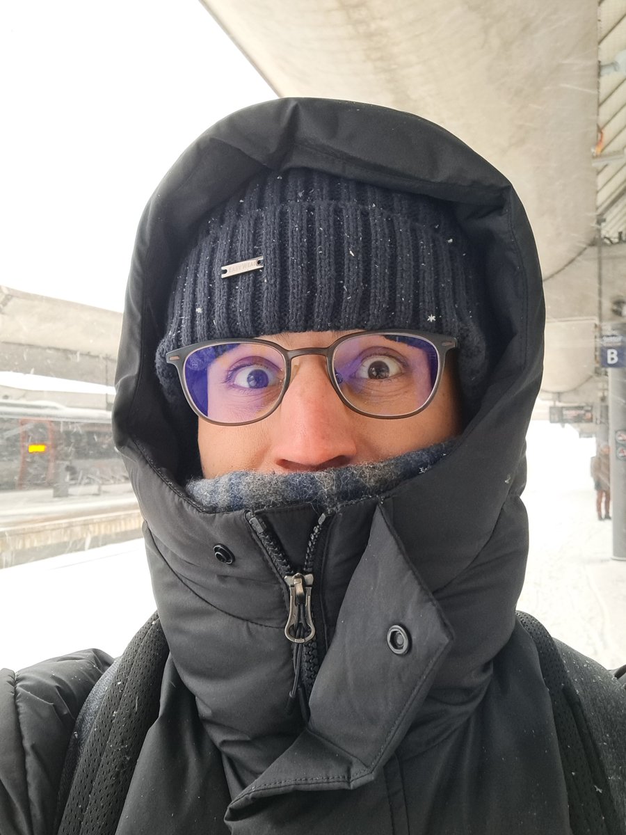 And yes! It is cold, but a good coat and gloves are 'all' you need =D (btw, the picture was taken when I arrived, -24º. worse weather since 1978. a 39º difference from my Seville when I landed!)