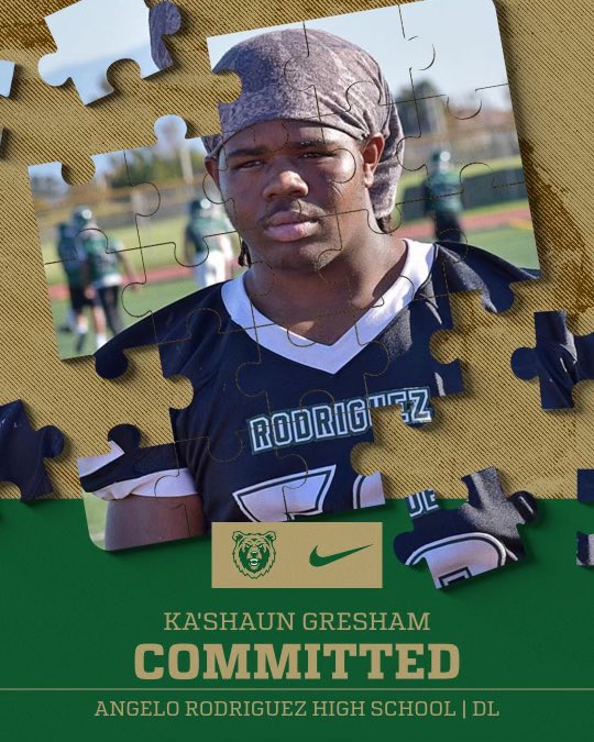 Ka’shaun Gresham🌟🌟 (@gresham_ka) on Twitter photo I’m excited to announced that I decided to continue my football career as a Battlin Bear at Rocky Mountain College. Shout out to <a href="/JavonWashington/">Coach Washington</a> <a href="/CoachWil98/">Coach Wilson</a> <a href="/Coach_Stutz/">Chris Stutzriem</a> <a href="/Coach_Dunning/">Joe Dunning</a> <a href="/BrandonHuffman/">Brandon Huffman</a> <a href="/CoachMylesKing/">Myles King</a> I’m excited to announced that I decided to continue my football career as a Battlin Bear at Rocky Mountain College. Shout out to <a href="/JavonWashington/">Coach Washington</a> <a href="/CoachWil98/">Coach Wilson</a> <a href="/Coach_Stutz/">Chris Stutzriem</a> <a href="/Coach_Dunning/">Joe Dunning</a> <a href="/BrandonHuffman/">Brandon Huffman</a> <a href="/CoachMylesKing/">Myles King</a>