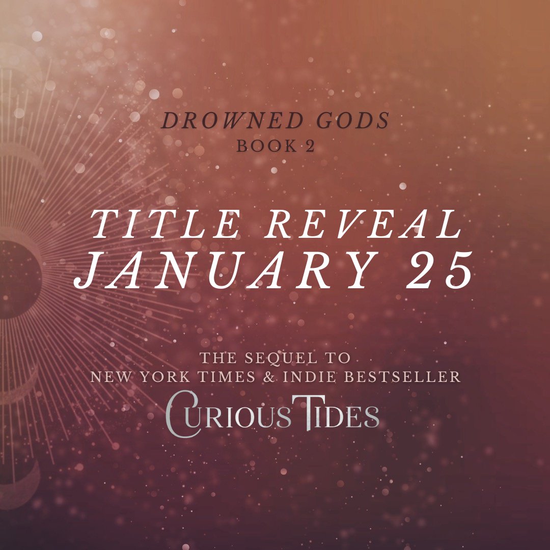 CURIOUS TIDES book 2 title drops this Thursday! Head over to my instagram to take a guess at the title for a chance to win an annotated copy of CURIOUS TIDES 🌊