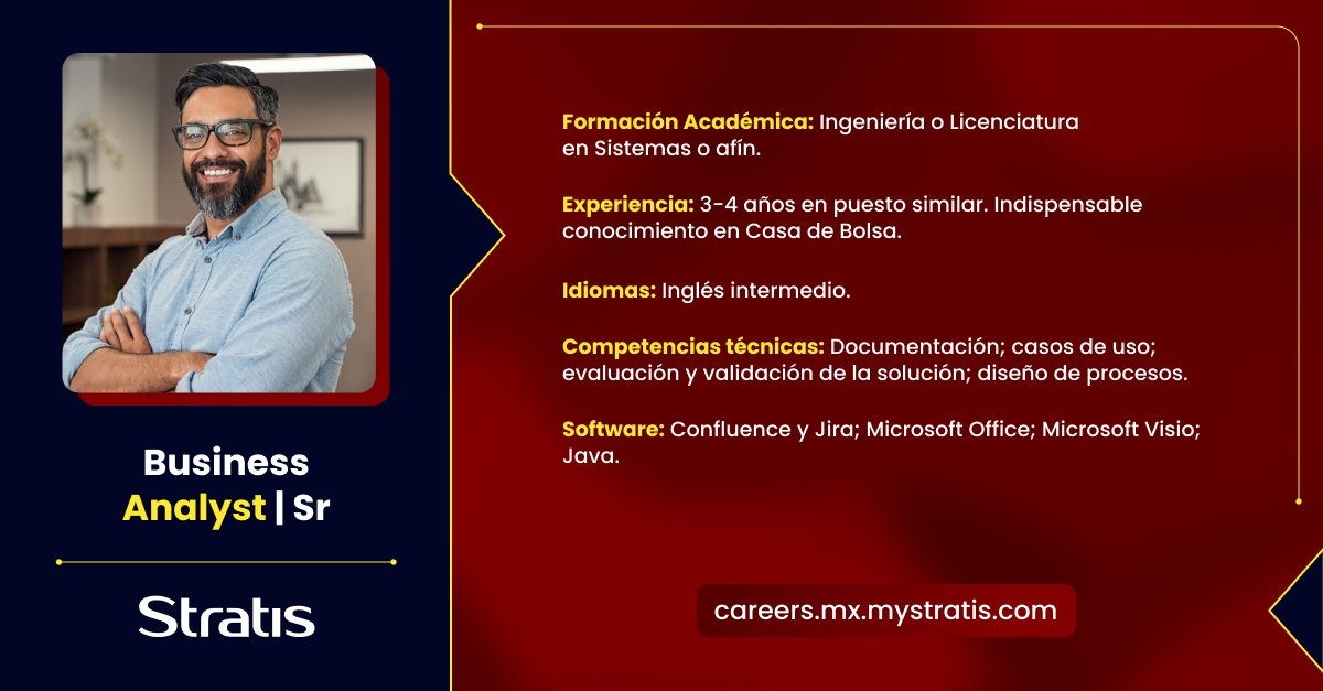 mystratis's tweet photo. Conoce las vacantes que tenemos disponibles para ti. Ingresa a: https://t.co/QeL80rmQbi, encuentra la posición de tu interés y postúlate llenando los campos solicitados. 🌐 💻 🔎
#OportunidadLaboral #empleodisponible #vacantedisponible #empleoMexico #vacantesmexico #vacantesCDMX https://t.co/ip8jIvdnpO