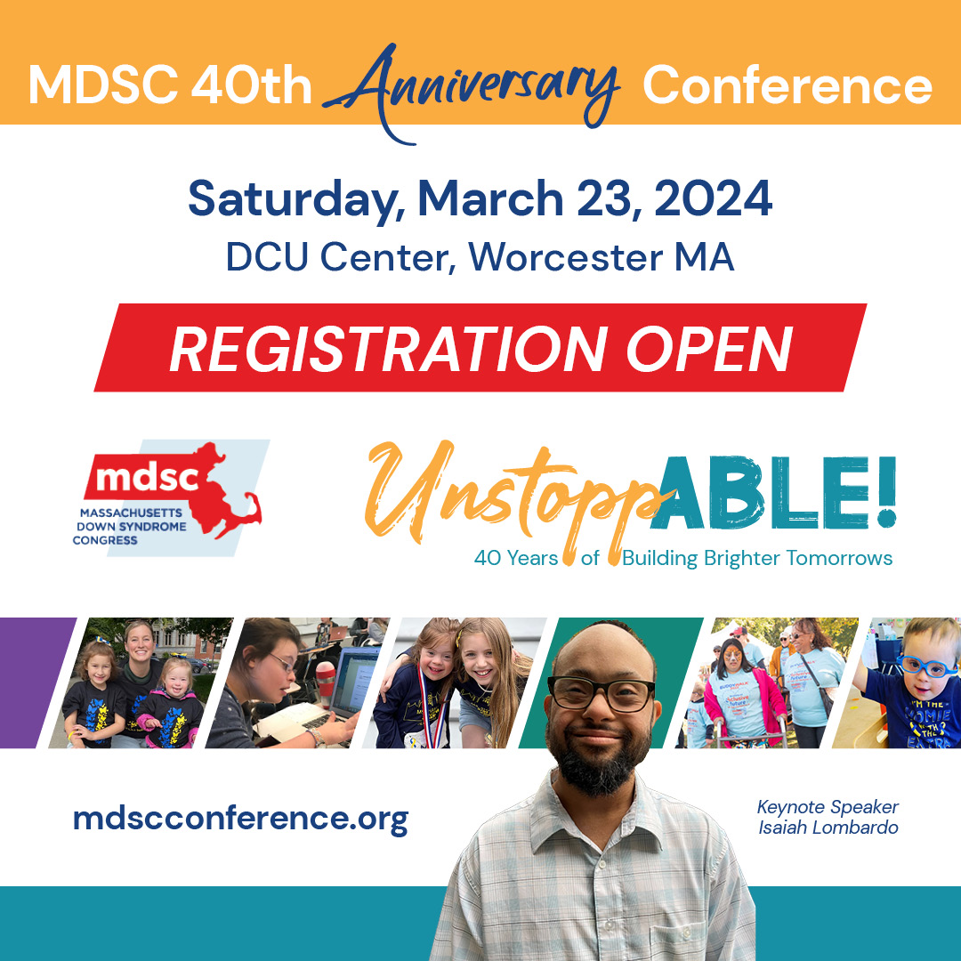 Could not be more excited about opening registration for our 40th Anniversary Conference on March 23, two days after World Down Syndrome Day 2024 💙💛!! Register and learn more at mdscconference.org