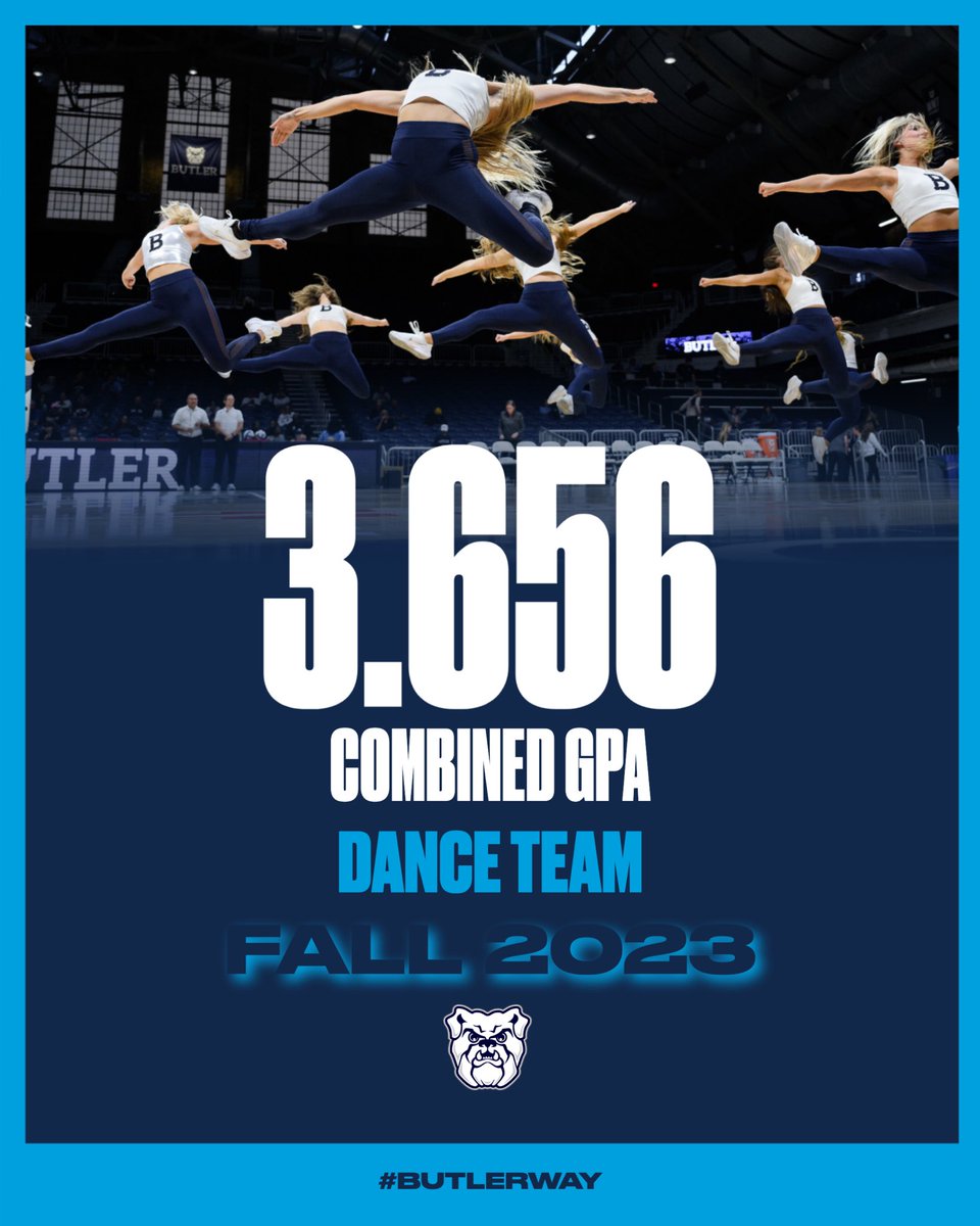 Our dance team led all programs with 13 4.0’s!

#ButlerWay