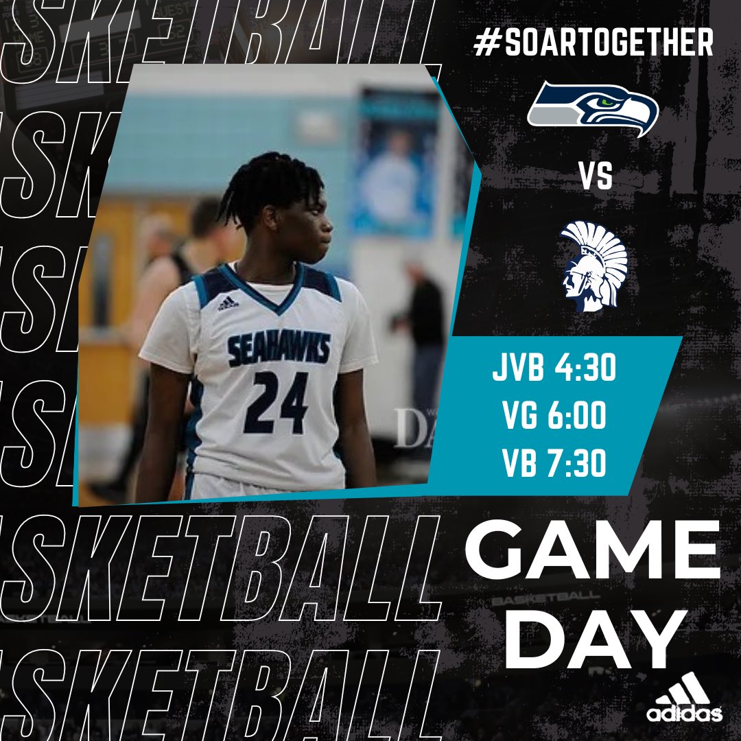 SeahawksMBB's tweet photo. 🚨 GAMEDAY 🚨

🆚 : Jones Senior HS
⏰ : 4:30, 6:00, 7:30 PM 
📍: Southside HS
🎥: NFHS Network
🗓️ : January 23, 2024
🦅 : #SeahawkPride #SoarTogether https://t.co/668nhYy6YO