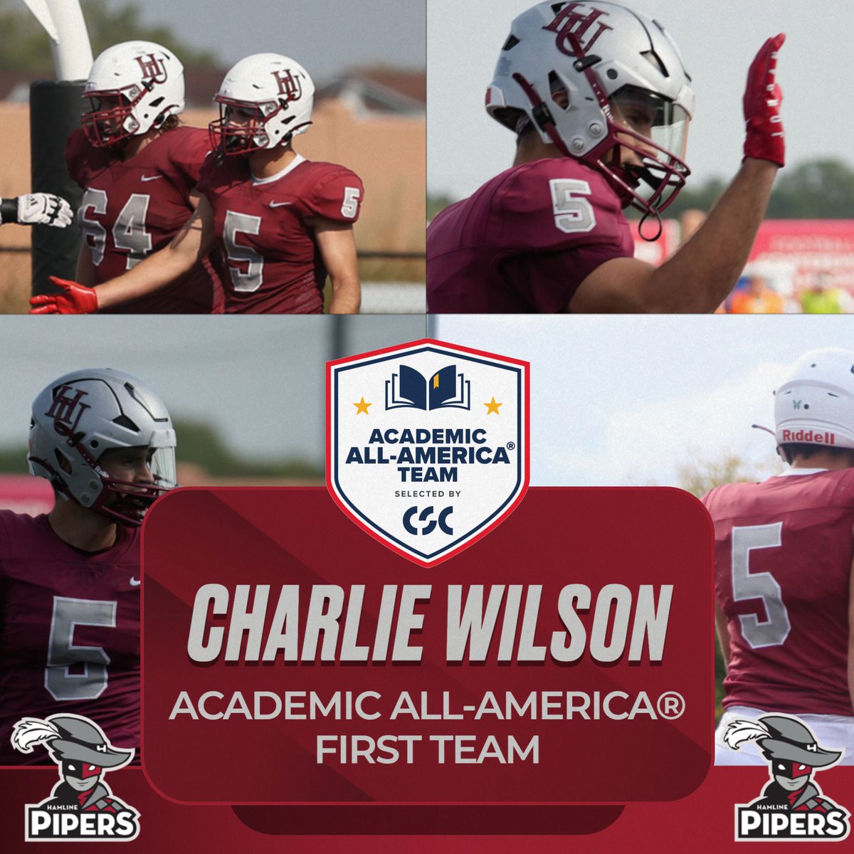 M 🏈 | 🚨BREAKING🚨 

Charlie Wilson Becomes Football's Fifth Academic All-American® in Program History!!

📰 tinyurl.com/4y4mjxks