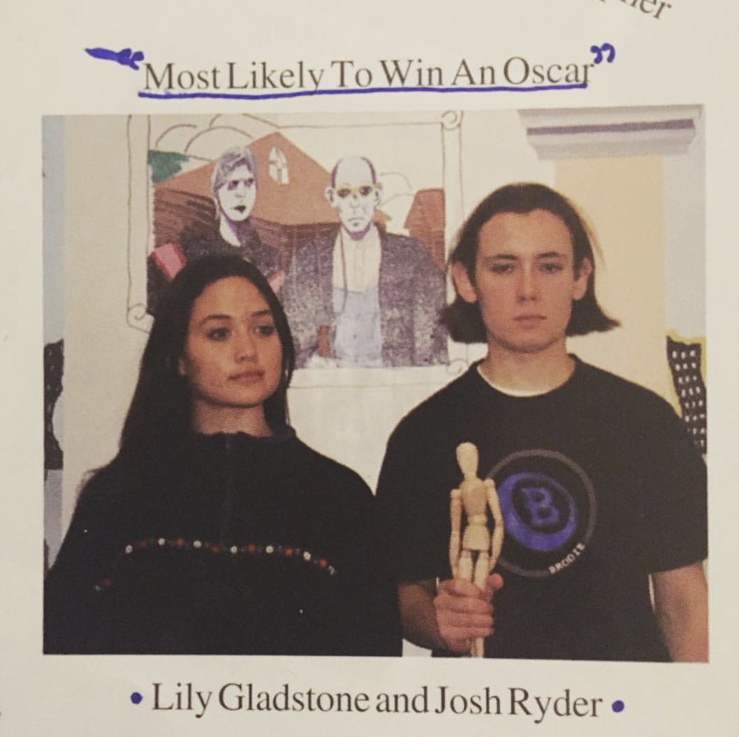 FilmUpdates's tweet photo. Lily Gladstone says her high school class will be hosting an #Oscars watch party in their old theater.

https://t.co/ZcUoIZCCPV https://t.co/S1tRYX9IfC