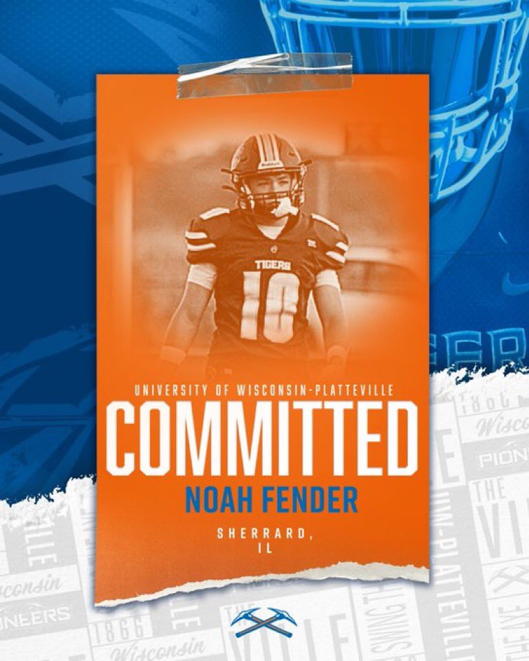 I am excited to say I have committed to <a href="/UWPlattFootball/">UW-Platteville Football</a>! I am extremely thankful for my family, coaches, and friends that have helped me along the way. I would not be here without you #swingtheaxe 

<a href="/Ryan_Munz/">Ryan Munz</a> 
<a href="/CoachSheehan12/">Patrick Sheehan</a> 
<a href="/TigersFB_SHS/">Sherrard Tigers Football</a>
