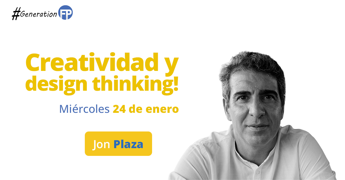 diverxiamlg's tweet photo. ¿Quieres desarrollar tu creatividad? 🎨
Aprende a usar el Design Thinking en tus proyectos con @JonPlazaPerez 💡
No te pierdas la sesión de #GenerationFPIV que tendrá lugar mañana, miércoles 24 de enero 🗓️
#GenerationFP #DesignThinking #MetodologiasActivas #FP https://t.co/5A2ZSMbsur