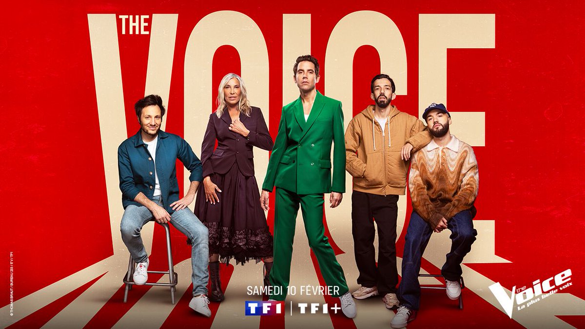 #TheVoice est de retour 🎉 RDV dès le Samedi 10 Février à 21h10 avec @Zazieonline, @mikasounds, @VianneyMusique, @bigfloetoli et @nikosaliagas sur @TF1 et @tf1plus ✌