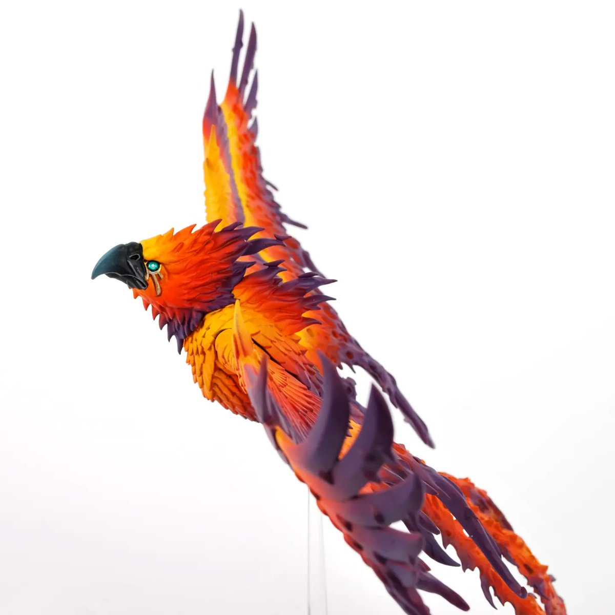 TerryPike84's tweet image. Back to #TheOldWorld today with my take on a colour scheme for a Flamespyre Phoenix. Another early adventure into airbrushing with this one when I was learning back in 8th edition how to blend colours. #warhammertheoldworld #miniaturepainting #WarhammerCommunity