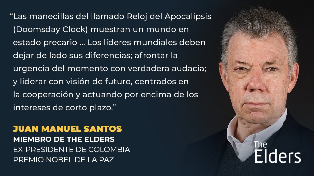 El #DoomsdayClock nos alerta sobre el precario estado del mundo en que vivimos. Sin embargo, como explica @JuanManSantos, podemos alcanzar un futuro mejor si los líderes priorizan el liderazgo con visión de futuro y la cooperación. Para más información ver: