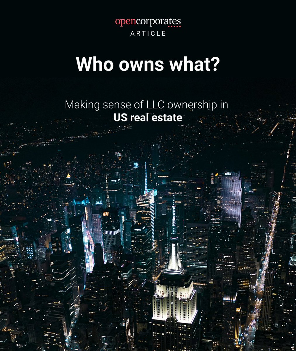 Our latest blog post dives into the trend of increasing LLC ownership in property markets. It’s harder than ever to make strategic decisions involving #realestate, but reliable legal-entity data is reshaping the way people are tackling this challenge 👉 blog.opencorporates.com/2023/12/14/us-…