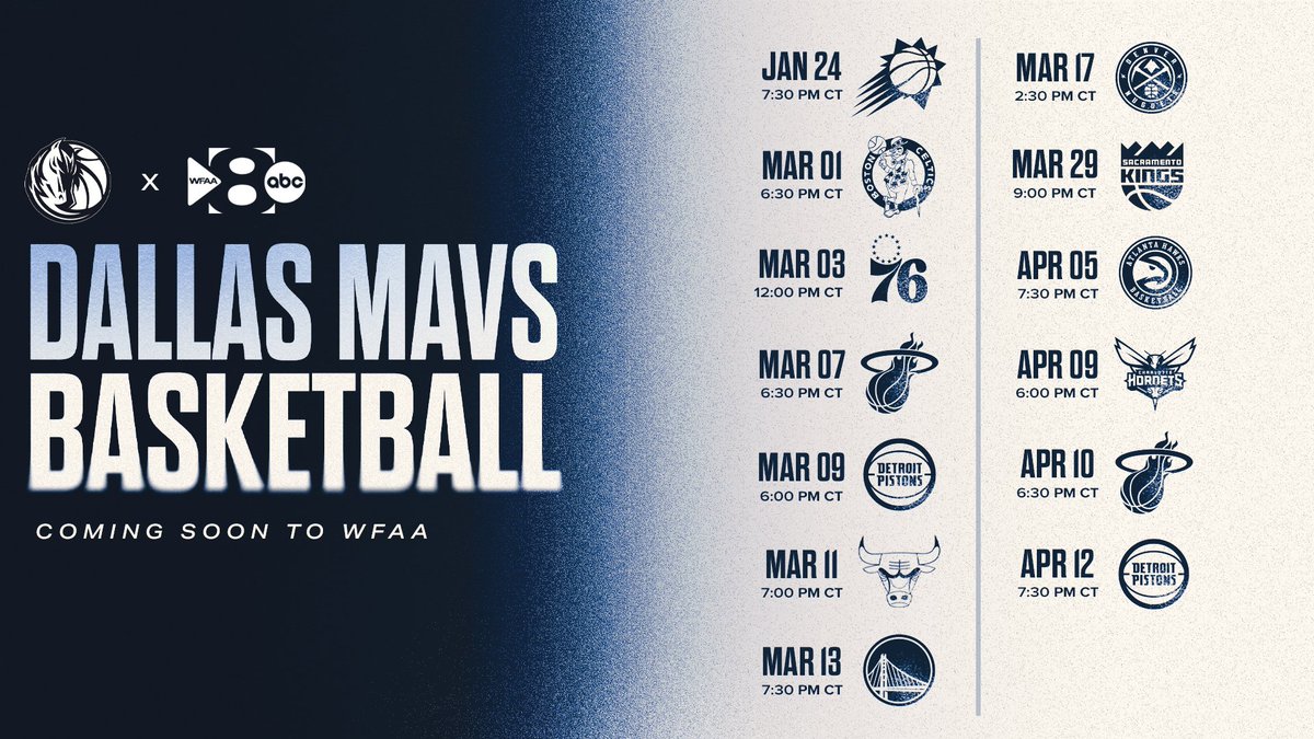 Dallas Mavericks x <a href="/wfaa/">WFAA</a> 📺

See a lot more of y'all soon 🙌 #MFFL