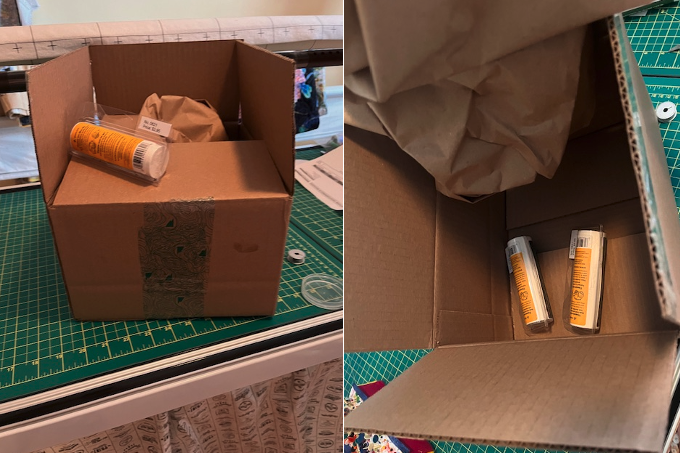 seriously <a href="/mec/">MEC</a>? I ordered 3 of these. They're about 6"  long or so each. I received *1* in a much bigger box than necessary, with a lot of brown paper 1 day. The next day, I received the remaining 2, in an equally large box paper filled with paper. Is this #Sustainability