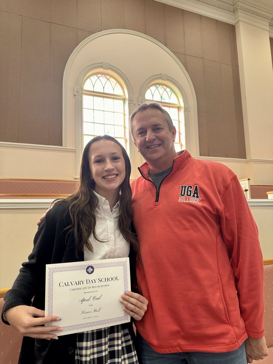 So proud of you, April!  God really blessed your hard work for first semester Honor Roll!
