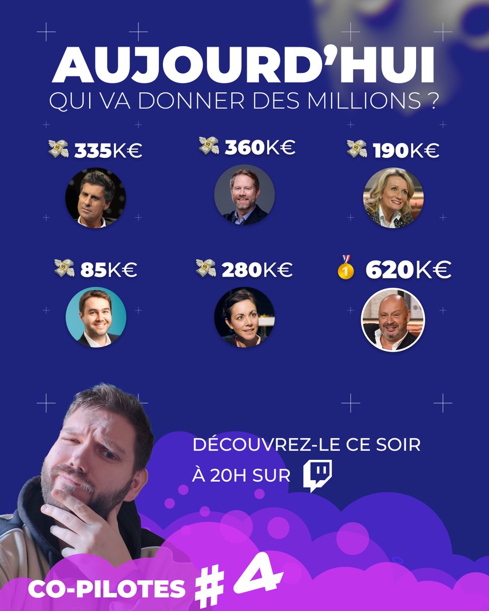🚀 RDV ce soir sur twitch.tv/launchr_tv
On continue notre traversée de l'entrepreneuriat à bord de la fusée Launchr 💫
Réact de l'émission "Qui veut être mon associé ?" en co-pilotage avec 🧑🏼‍🚀 <a href="/JulienZell/">Zell</a>