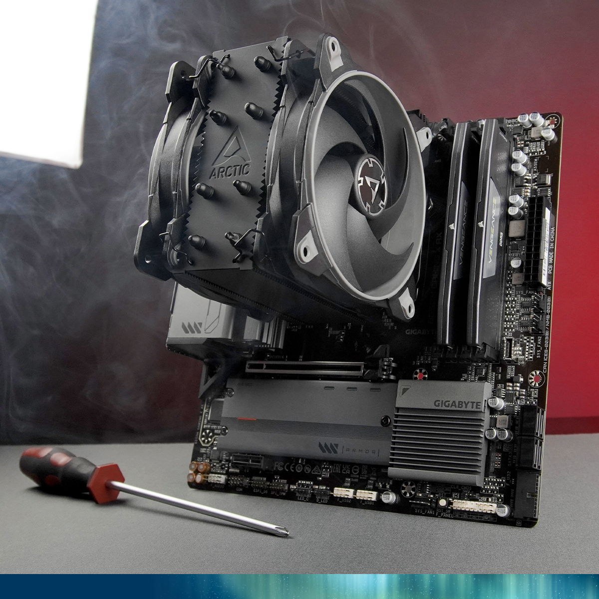 ARCTIChannel's tweet image. The Freezer 34 eSports Duo looks pretty big on this motherboard, doesn't it? 😅
With great cooling power comes a big cooler. 😄
Have you ever installed a Freezer 34 eSport Duo?

#cooledbyarctic #cpucooler #tech #pc #picoftheday