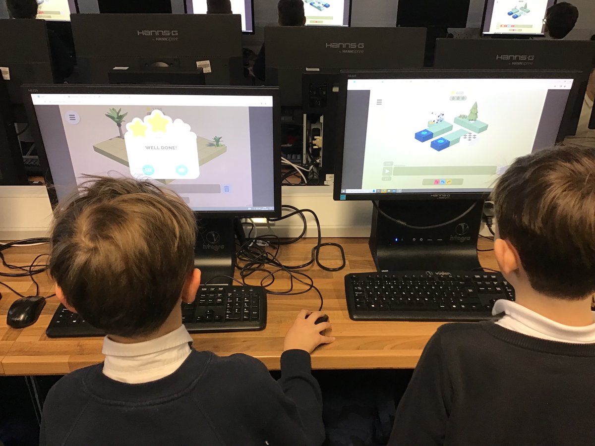 Secret Coders are using the Hour of Code website to complete different missions using the Rodocodo game! They showed some amazing teamwork and problem solving skills! #hepscomputing <a href="/hourofcode/">Hour of Code</a> <a href="/rodocodogame/">Rodocodo</a>