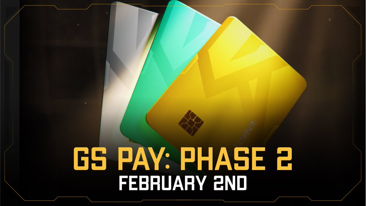 Introducing the highly-anticipated Phase 2 of GS Pay!💥

Start date: Feb 2, 4 pm UTC
End date: Feb 6, 4 pm UTC

✅ Same incredible benefits
✅ 888 spots across all tiers
✅ New conditions (90-day unbounding)
✅ First come, first served

Get the details below 👇