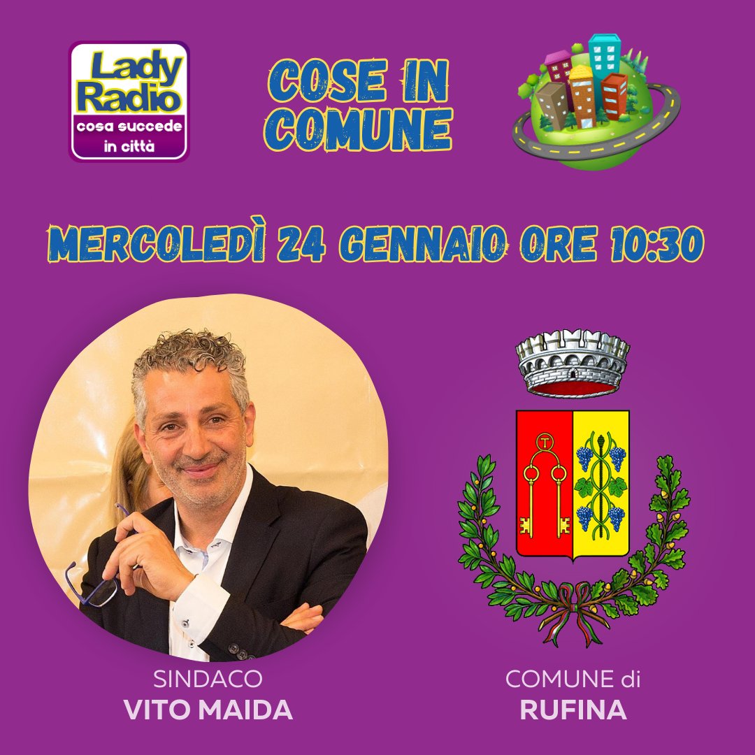 Rimanete aggiornati su cosa accade nei comuni dell'area metropolitana di Firenze: domani a "Cose in Comune" torna il sindaco di Rufina Vito Maida 📣

Scriveteci al 3925 727775 le vostre domande e considerazioni per il sindaco! 💬