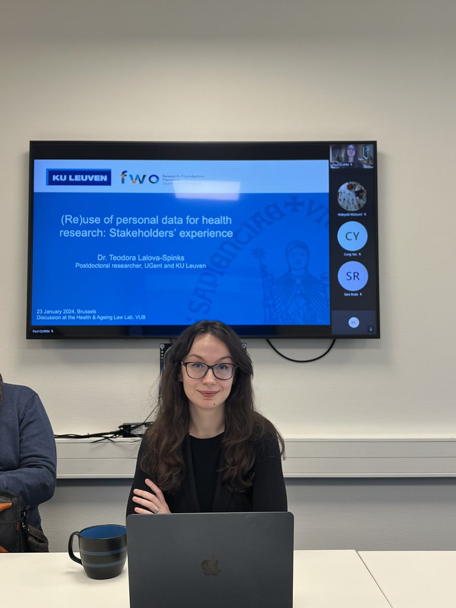 We are happy to have @TheaLalova visiting @hall_vub today! Her empirical studies on the use of personal data in health research provided valuable insights. Thank you for sharing your knowledge and sparkling the engaging conversations!