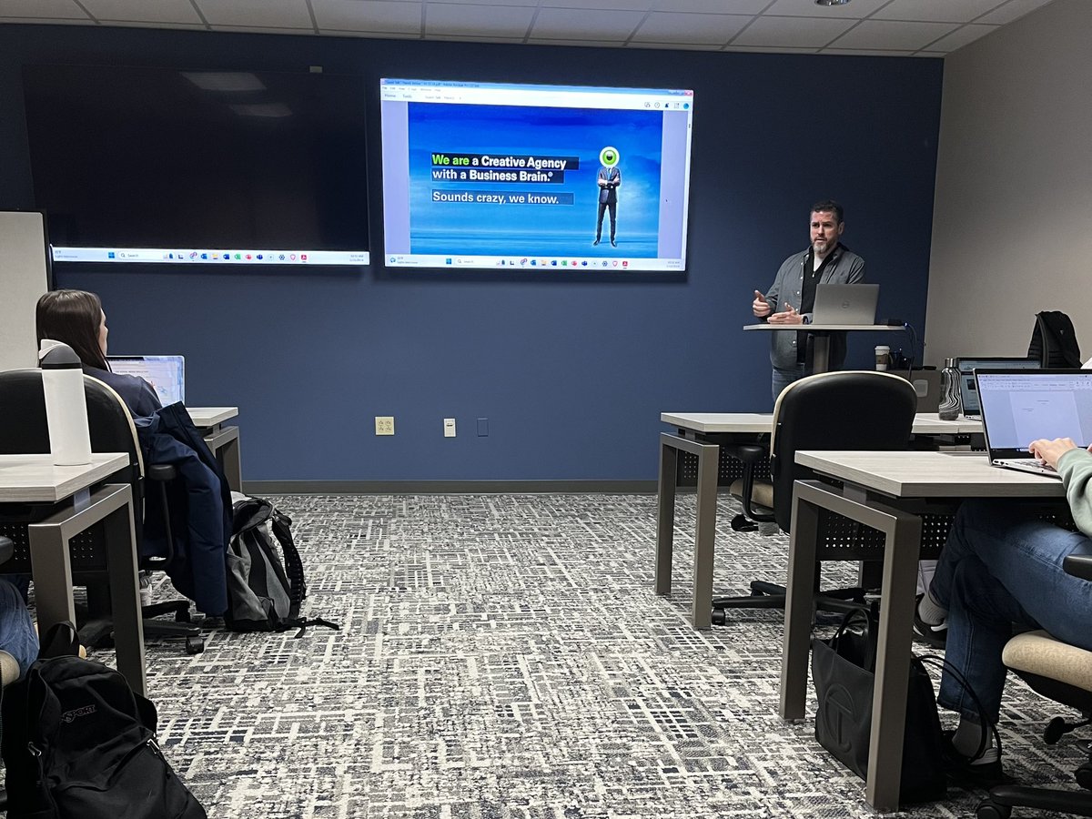 .<a href="/thinkMONSTERS/">Monsters Unlimited</a> is kicking off a project focused on “social media in an ever-changing world” in #UAkronMarketing this morning. #ExperienceBusiness