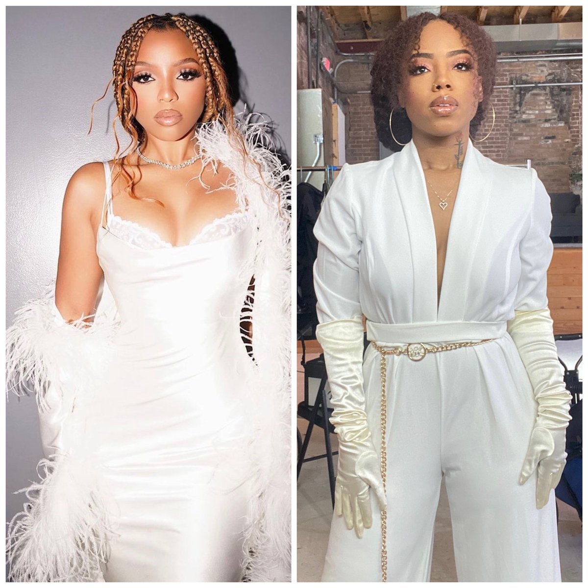 iam_britteds's tweet photo. I promise @ChloeBailey and I are twins. It’s like looking at myself. If you need a stunt double call me sis @TheShadeRoom https://t.co/qNboisqt4T