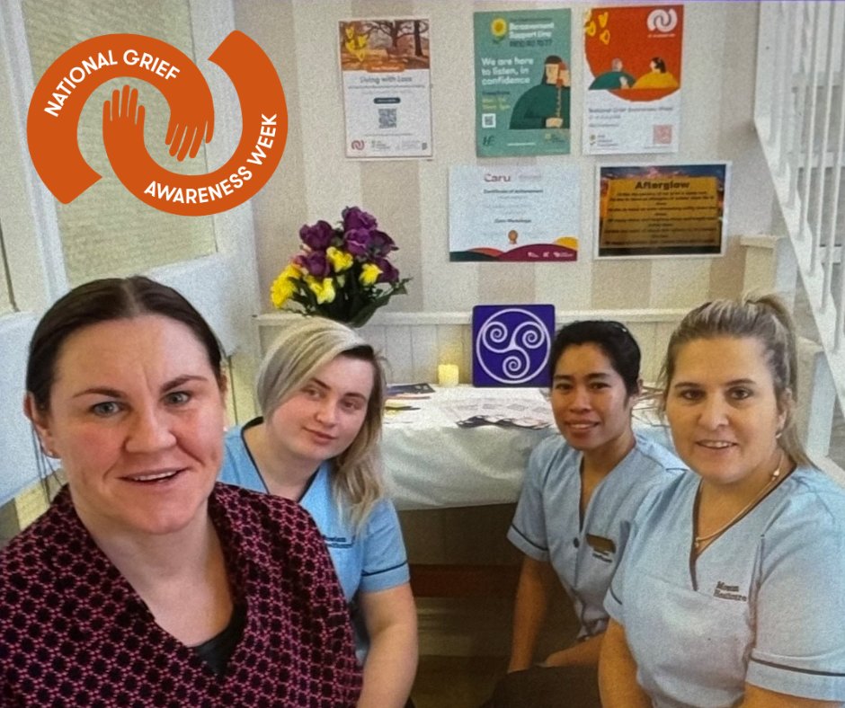Fantastic to see The Lakes Nursing Home Caru Group, Killaloe representing National Grief Awareness Week @IrishHospice

For info on National Grief Awareness Week, visit: hospicefoundation.ie/our-supports-s…

#BeGriefAware #NGAW #NGAW2024
@HSELive @AIIHPC