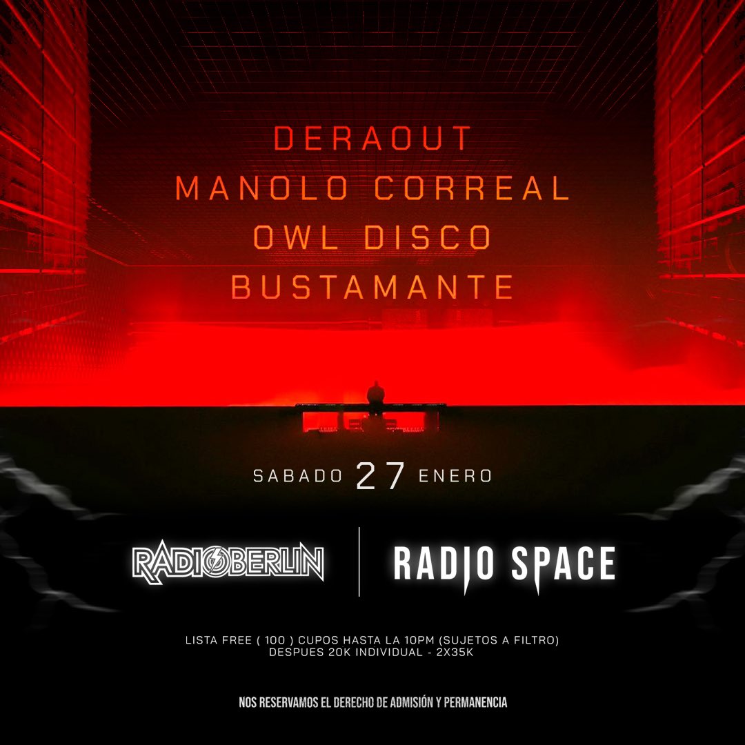 deraout's tweet photo. Este Sábado, Bogotá ! Sonando en Chapinero #RadioBerlin https://t.co/piTOcueYwp