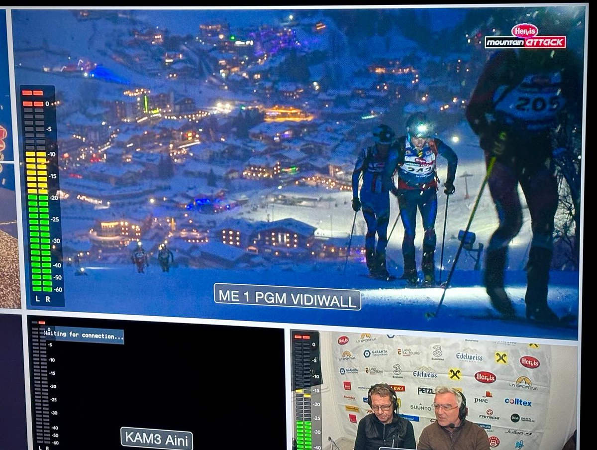 Vislink's tweet image. Start by running up 7 summits in Austria, and then skiing down. It&apos;s all about pushing limits. Respect to @mediahaussbg for streaming this intense event live using our #MobileViewpoint backpacks! #MountainAttack

#TheVislinkDifference #SkiMountaineering #BehindTheBroadcast