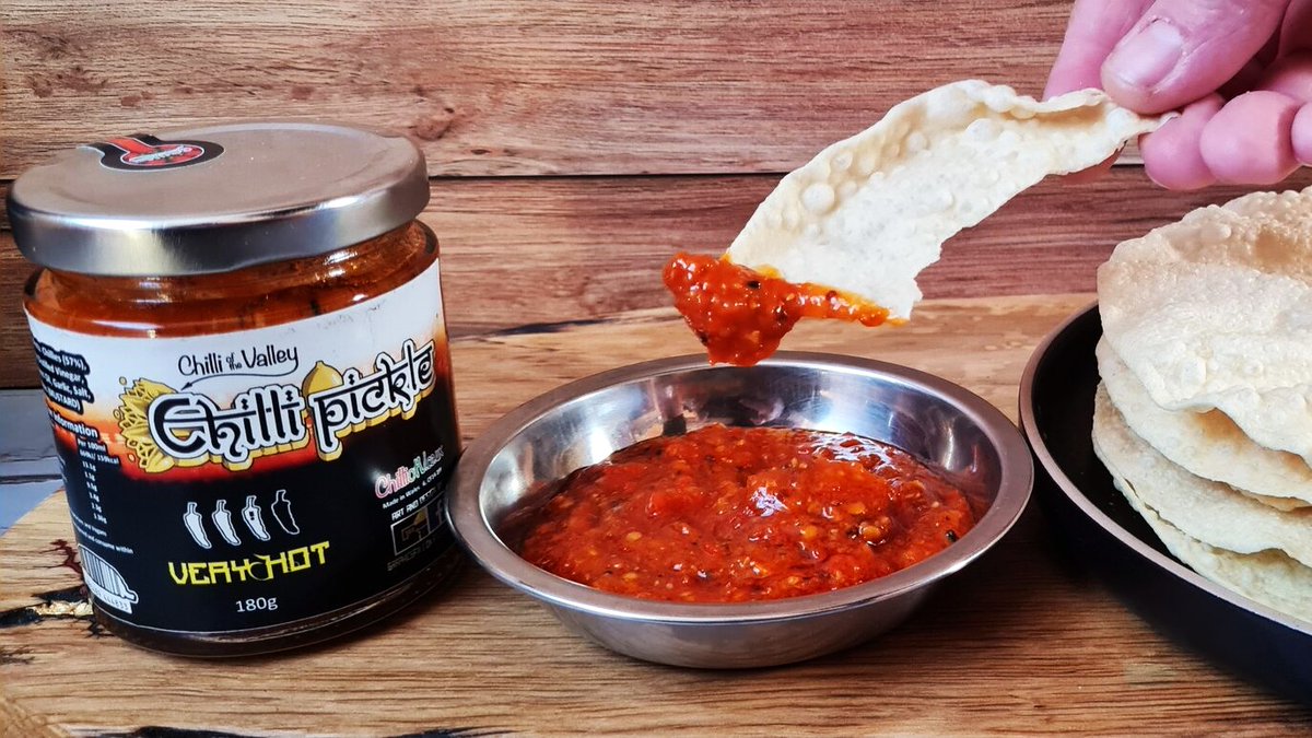 Clifton Chilli Club (@cliftonchilli) on Twitter photo Heat from the heart of Wales! This is <a href="/ChilliOTV/">Chilli of the Valley</a> Chilli Pickle made with both Habanero & Naga chilli. Boasting a 57% chilli content, we knew we had to dive in & try it! Video now on YouTube: youtu.be/-jlFzw6spRk
#chilli #chili #pickle #wales #welsh #indian #naga Heat from the heart of Wales! This is <a href="/ChilliOTV/">Chilli of the Valley</a> Chilli Pickle made with both Habanero & Naga chilli. Boasting a 57% chilli content, we knew we had to dive in & try it! Video now on YouTube: youtu.be/-jlFzw6spRk
#chilli #chili #pickle #wales #welsh #indian #naga