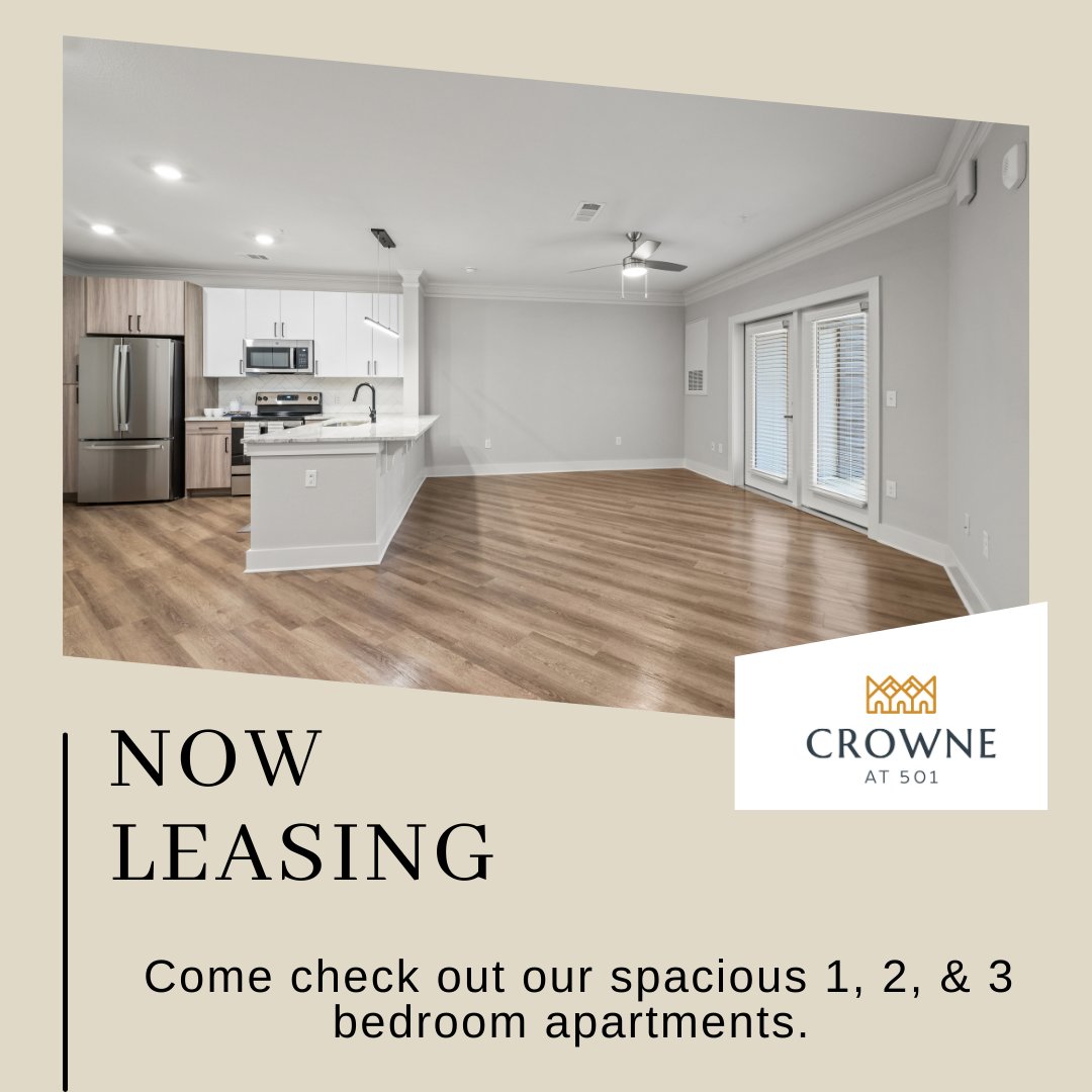 You won't believe how amazing our apartments are! Don't miss this opportunity to find your dream home!

Call us now at 919-338-7890 and book your tour today!!!!

#crowneat501 #lovewhereyoulive #durhamnc #chapelhillnc #spaciousapartments