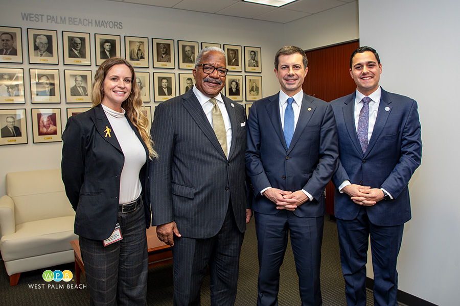 I had an impactful meeting yesterday at West Palm Beach City Hall with U.S. Secretary of Transportation, Pete Buttigieg. We delved into the details of our transformative Safe Streets and Roads for All project, showcasing our commitment to community safety. #SafeStreets