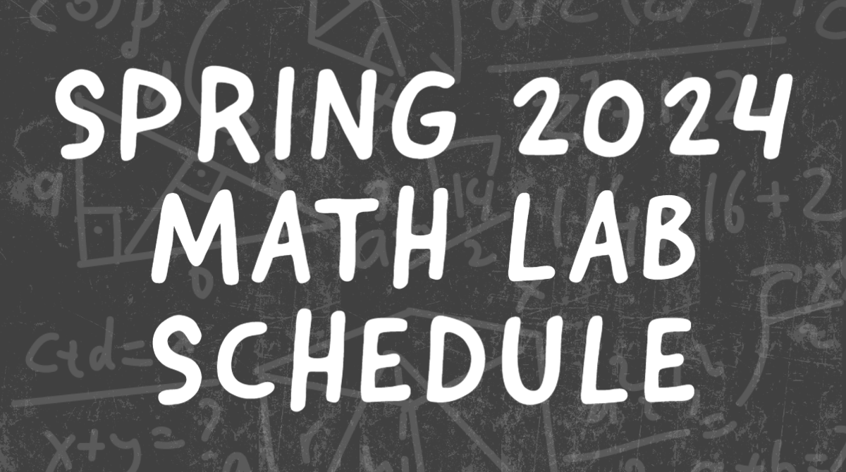 LIBRARY MATH LAB HOURS
Room 304

Tutoring Hours
Monday-Thursday 9am-9pm
Friday 9am-3pm
Sunday 2pm-4pm

Testing Hours
Monday-Thursday 9am-6pm
Friday 9am-3pm