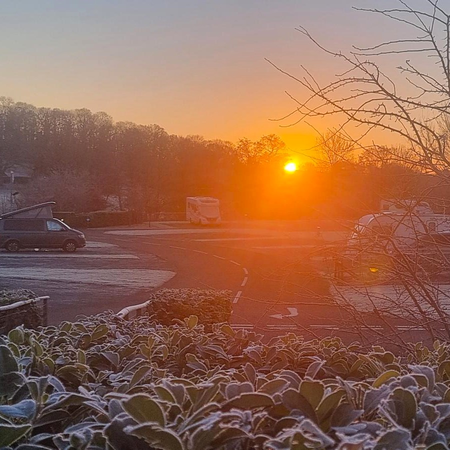 The sun rises over a beautiful, frosty morning at our Ludlow Touring Park! ☀️

Glorious in all seasons, a touch of winter does make the park glisten and sparkle, ready for the day's adventures.

Have you booked a stay at our Ludlow park?