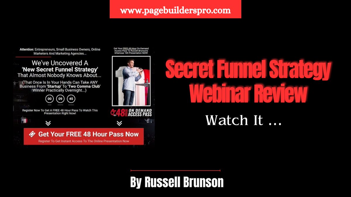 Here's my review of this essential training for funnel success in 2024. 👇
Read More: pagebuilderspro.com/secret-funnel-…
#funnelstrategy #conversionrate #onlinebusiness #digitalmarketing #funnelhacks #automationsales #2024goals #leadgeneration #contentmarketing