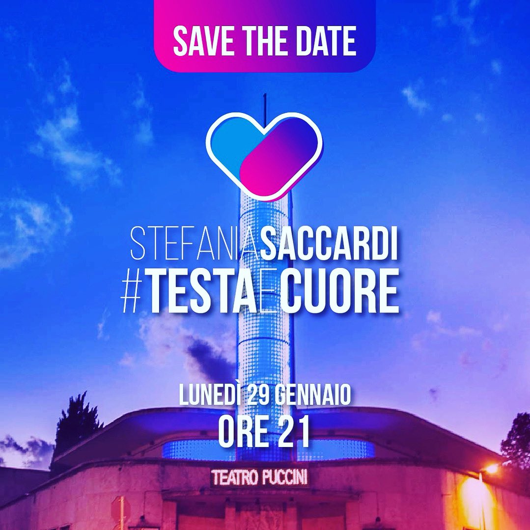 Ci vediamo Lunedì 29 alle 21 al Teatro Puccini, sarà un nuovo inizio, una serata da non perdere. 

Stefania