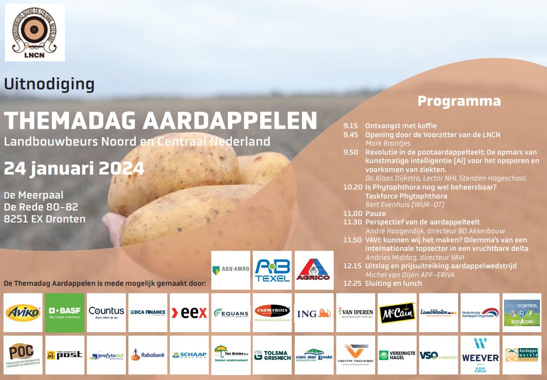 Woensdag 24 januari: Themadag Aardappelen 🥔

Ben je er ook bij? Hieronder het programma👇
landbouwbeurs.com/index.rxml?par…