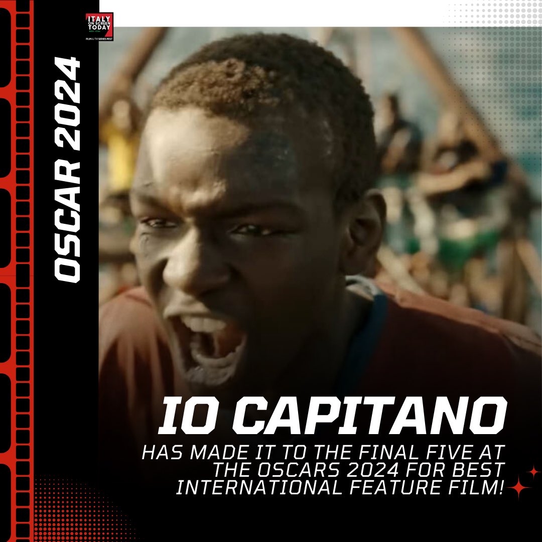 🌟 Incredible news! 𝘐𝘰 𝘊𝘢𝘱𝘪𝘵𝘢𝘯𝘰 has officially made it to the final five nominations for Best International Feature Film at the #Oscars 

Today, all of Italy celebrates! Forza Matteo! 🇮🇹 🌟🎬
•
#italyonscreentoday #italyonscreentoday2023 #iocapitano #oscar2024