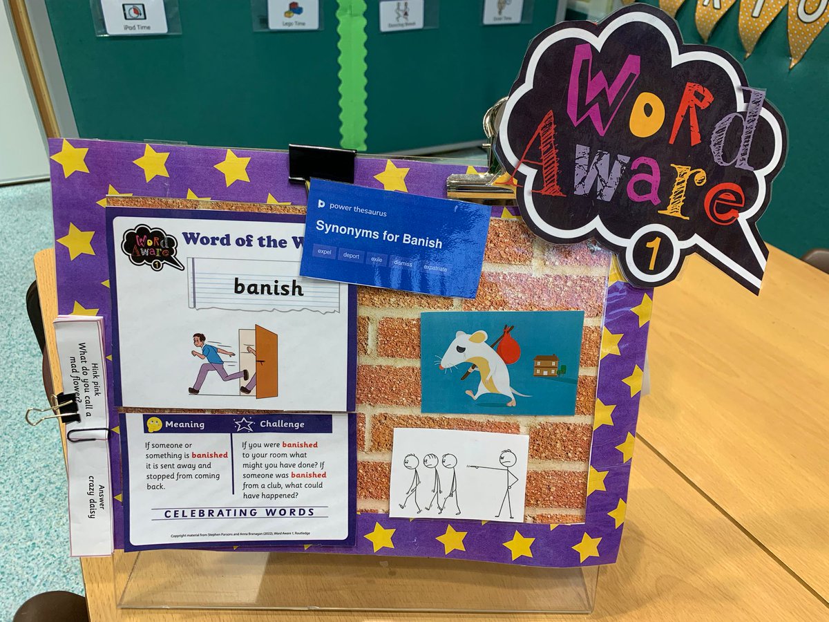We absolutely LOVE seeing @WordAware vocabulary visuals in practice! These were spotted in the classrooms at @OurLadyandAllS1 🤩 the kids were heard talking about the words outside of the classroom 👏🏻 @lang4think WMSLT has licensed #WordAware trainers. Get in touch to book!