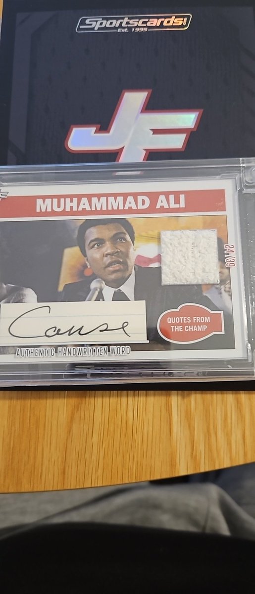 @sportscardsuk thanks guys... we we're joking about pulling Ali when we left the store today!! This...  A Bo Nickal rookie Auto and some other good pulls from todays shopping trip! See you again soon #MuhammadAli #jerseyfusion
